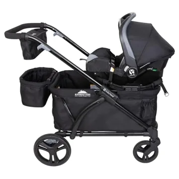 Baby Trend Expedition 2-in-1 Wagon for Kids - Ultra Black