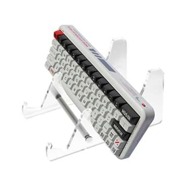 Sumgsn Keyboard Display Stand Storage Stand Display Mechanical Keyboard Holder Transparent Acrylic Stand for Three Keyboard