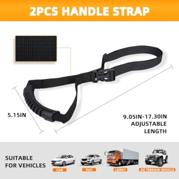 Adjustable Car Grab Handles for Enhanced Vehicle Support