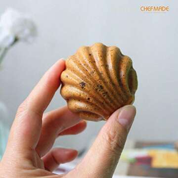 CHEFMADE 12-Cavity Non-Stick Madeleine Mold for Baking