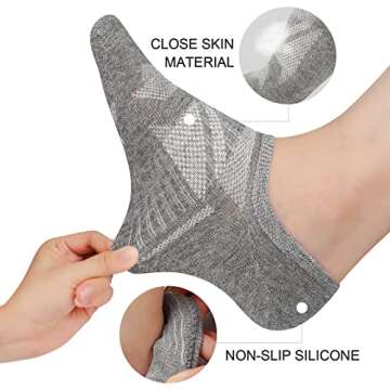 WERNIES No Show Socks for Women - 8 Pairs of Comfort