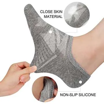 WERNIES No Show Socks for Women - 8 Pairs of Comfort