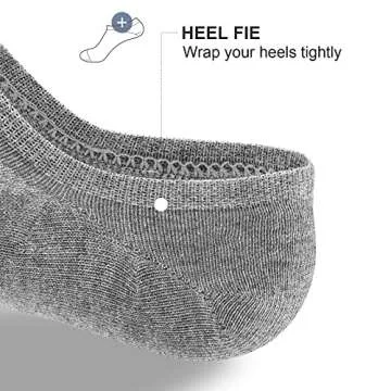 WERNIES No Show Socks for Women - 8 Pairs of Comfort