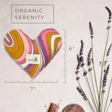 Stillnus Heart-Shaped Eye Pillow - Organic Lavender Gift