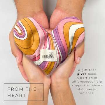 Stillnus Heart-Shaped Eye Pillow - Organic Lavender Gift