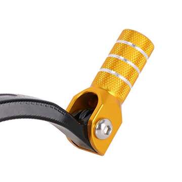 USTPO Motorcycle Gear Shift Lever Shifter Pedal CNC for RMZ450 RMZ 450 2008-2023 - Gold
