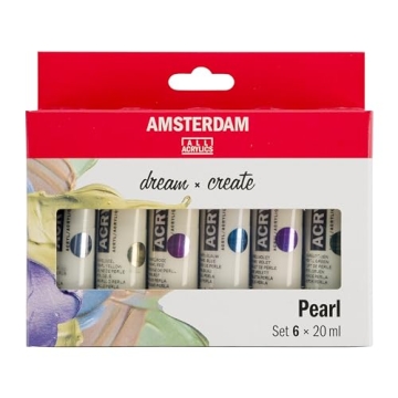 Amsterdam 6x20ml Pearl Acrylic Paint Set | Quality Colors