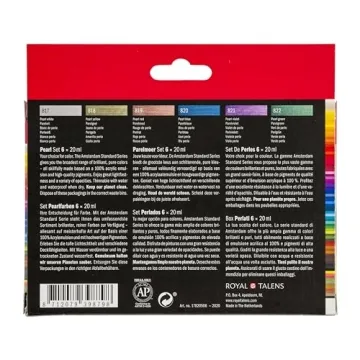 Amsterdam 6x20ml Pearl Acrylic Paint Set | Quality Colors