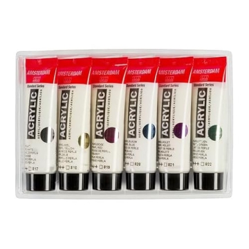 Amsterdam 6x20ml Pearl Acrylic Paint Set | Quality Colors