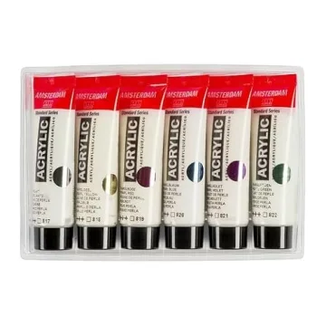 Amsterdam 6x20ml Pearl Acrylic Paint Set | Quality Colors