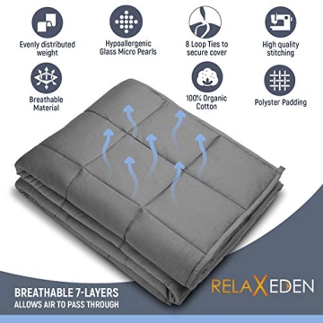RelaxEden Weighted Blanket for Adults | Comfort & Sleep Solutions