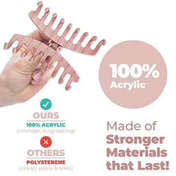 Hair Claw Clips Big Claw Clips (8 Pack), Hair Clips for Women (Trendy Matte Colors), Big Claw Clips for Thick Hair (Premium), Banana Jaw Clips Big Hair Clips for Thin Hair