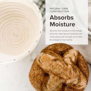 Frieling 8-Inch Bread Proofing Basket for Artisan Breads