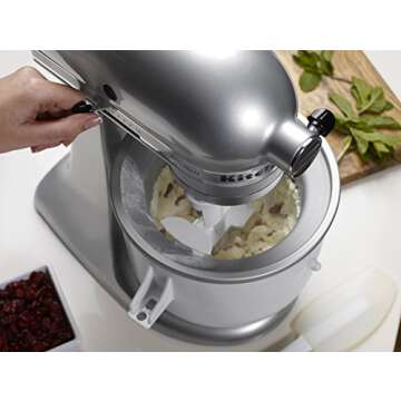 KitchenAid Ice Cream Maker Attachment - Excludes 7, 8, and most 6 Quart Models, Fits 5 to 6 quart Mixers