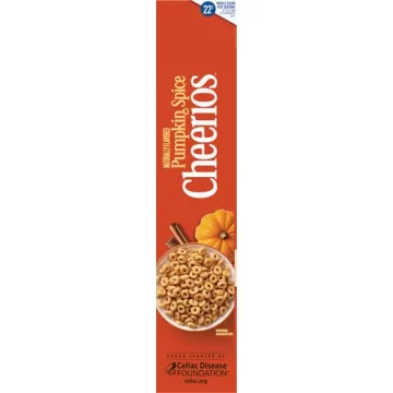 Pumpkin Spice Cheerios Gluten Free Breakfast Cereal Family Size
