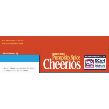 Pumpkin Spice Cheerios Gluten Free Breakfast Cereal Family Size