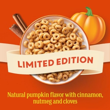 Pumpkin Spice Cheerios Gluten Free Breakfast Cereal Family Size