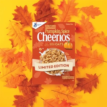 Pumpkin Spice Cheerios Gluten Free Breakfast Cereal Family Size