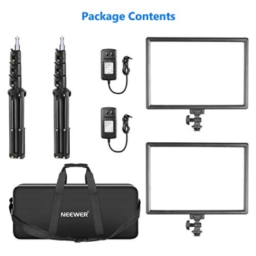 Neewer 13" LED Video Light Kit for YouTube & Photography