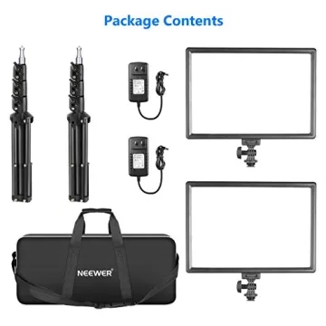 Neewer 13" LED Video Light Kit for YouTube & Photography