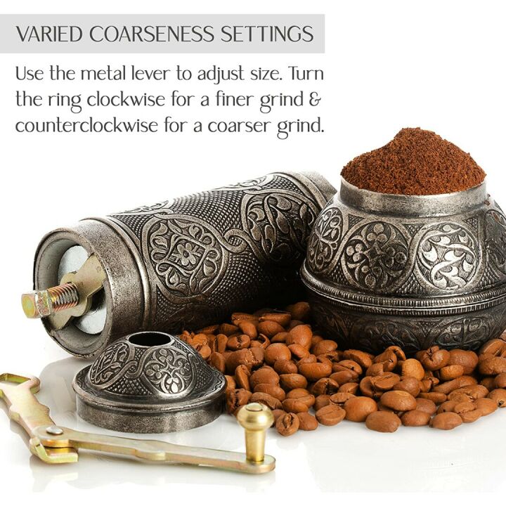 Turkish Style Adjustable Coffee Grinder - Manual Mill
