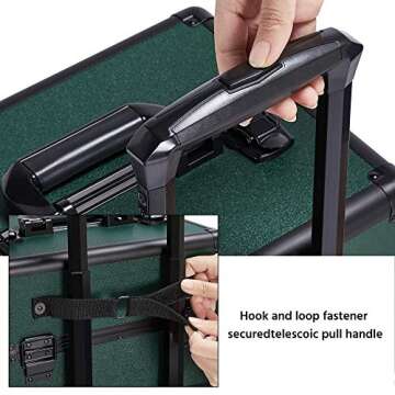 Yaheetech 4 in 1 Aluminum Rolling Makeup Case Trolley