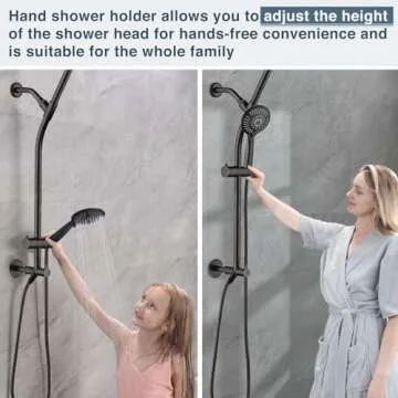 Elegant BRIGHT SHOWERS Rain Shower Head Combo