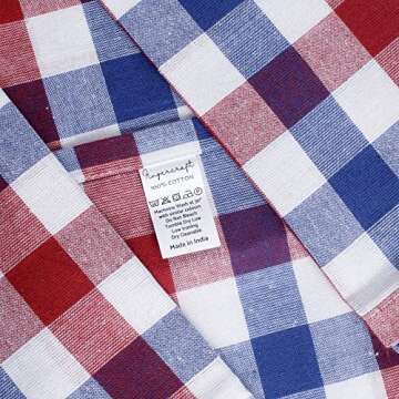 Fingercraft Buffalo Plaid Dinner Napkins - Washable & Reusable