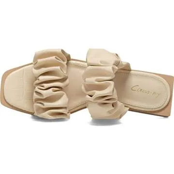 Circus NY by Sam Edelman Women's Iggy Slide Sandal Ivory 11 M