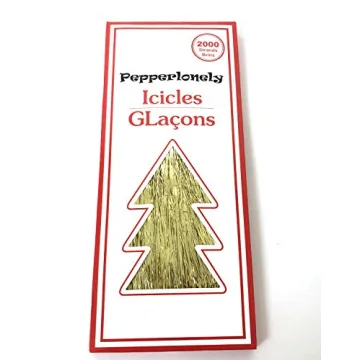Gold Icicles Tinsel 2000 Strands for Festive Decor