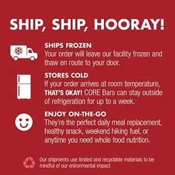 CORE Organic Refrigerated Plant-Based Protein Bars – Low Sugar, High Fiber Bars with Probiotics – Pack of 16, Dark Chocolate Cherry + Coconut Chocolate Chip