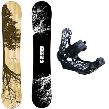 New Camp Seven Roots CRC Snowboard APX Bindings 159cm