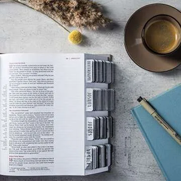 DiverseBee Laminated Bible Tabs for Easy Bible Study