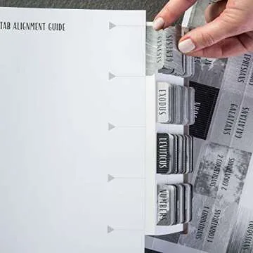 DiverseBee Laminated Bible Tabs for Easy Bible Study