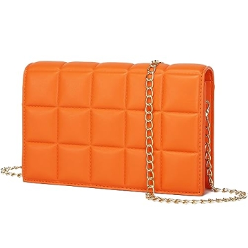 YIKOEE Quilted Chain Mini Shoulder Purse for Women