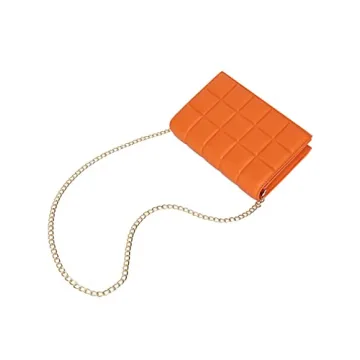 YIKOEE Quilted Chain Mini Shoulder Purse for Women
