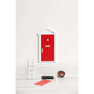 The Red Miniature Tiny Wooden Tooth Fairy Door/Fairy Doors and Accessories Fairy Tale idea Craft Act...
