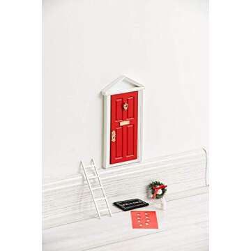 The Red Miniature Tiny Wooden Tooth Fairy Door/Fairy Doors and Accessories Fairy Tale idea Craft Activities for Present