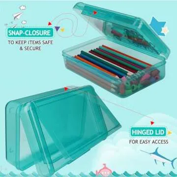 1 PCS Double Layer Pencil Box for School & Office Supplies