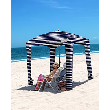 Qipi Beach Cabana Portable Canopy for Ultimate Sun Shade