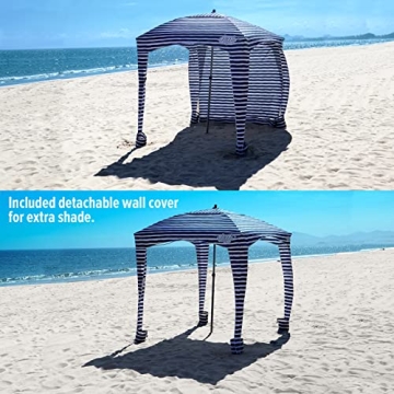 Qipi Beach Cabana Portable Canopy for Ultimate Sun Shade