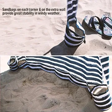 Qipi Beach Cabana Portable Canopy for Ultimate Sun Shade