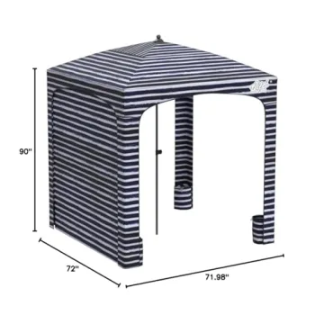 Qipi Beach Cabana Portable Canopy for Ultimate Sun Shade