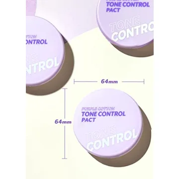I'M MEME Purple Cotton Tone Control Pact - Korean Pressed Powder