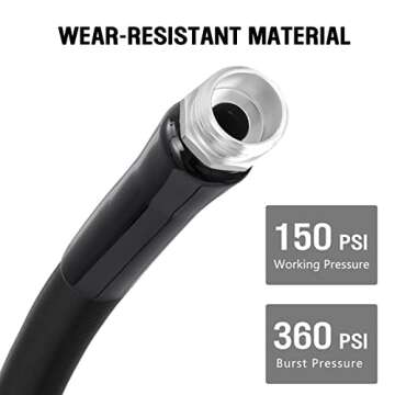 Famyards 25FT Garden Hose - Lead-Free & No Kink