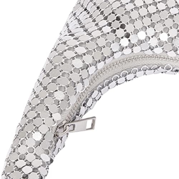 Designer Silver Evening Bag for Women - Chic & Versatile