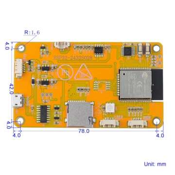 DIYmall 2.8'' ESP32 Module ESP32-2432S028R WIFI+BT Dual-core 240X320 Smart Display Screen LCD TFT Module ILI9341 Driver for Arduino IoT