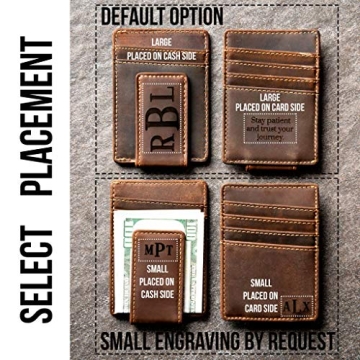 Personalized Leather Magnetic Money Clip – The Sanibel