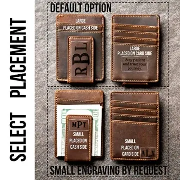 Personalized Leather Magnetic Money Clip – The Sanibel