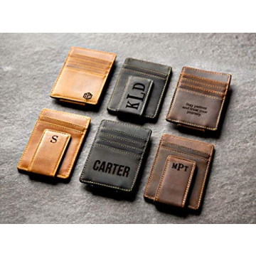 Personalized Leather Magnetic Money Clip – The Sanibel